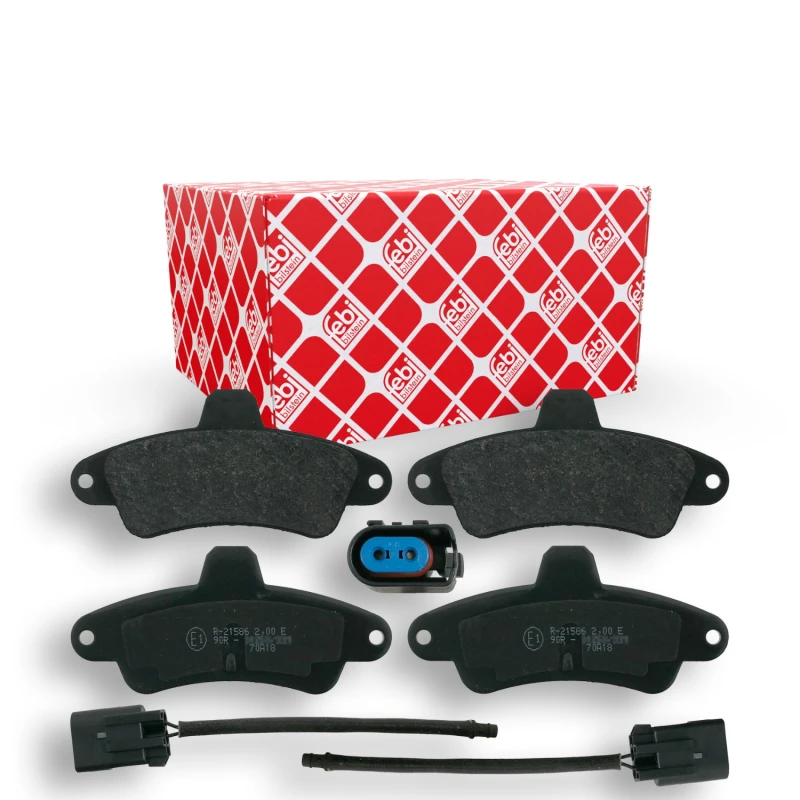 Image of FEBI BILSTEIN 16159 Brake pad set Rear Axle, incl. wear warning contact Brake Pad Set,disc brake (402)