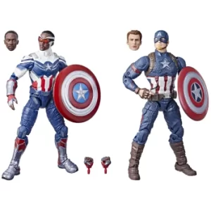 Image of Hasbro Marvel Legends Series Captain America 2-Pack Action Figure
