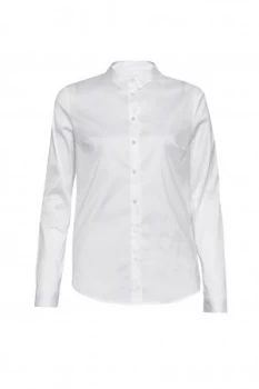 Image of French Connection Eastside Cotton Shirt White