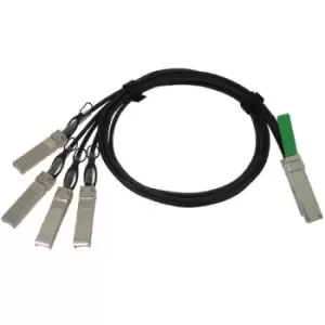 Image of QSFP - 4xSFP10G - 1m - 1m - QSFP+ - 4 x SFP+ - Black - 40 Gbit/s