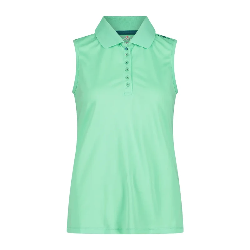 Image of CMP Woman's sleeveless polo shirt CMP Vert Female XS
