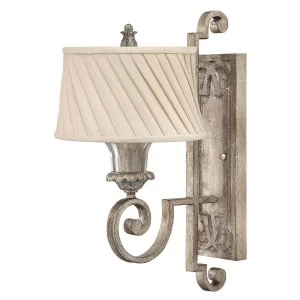 Image of 1 Light Indoor Wall Light Silver Leaf, E27