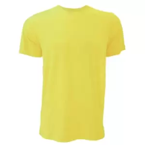 image of Canvas Unisex Jersey Crew Neck T-Shirt / Mens Short Sleeve T-Shirt (XL) (Heather Yellow Gold)