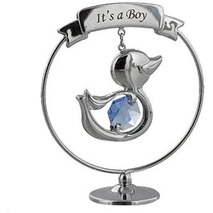 image of Crystocraft Duck - It's a Boy with Crystals From Swarovski?