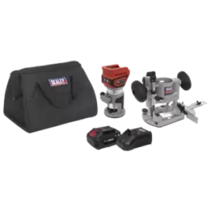 Image of Sealey 20V SV20 Series Cordless Trimming Router Kit 4Ah