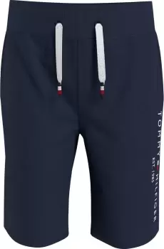 Tommy Hilfiger Boys Essential Sweat Short In Navy - Size 6 Years