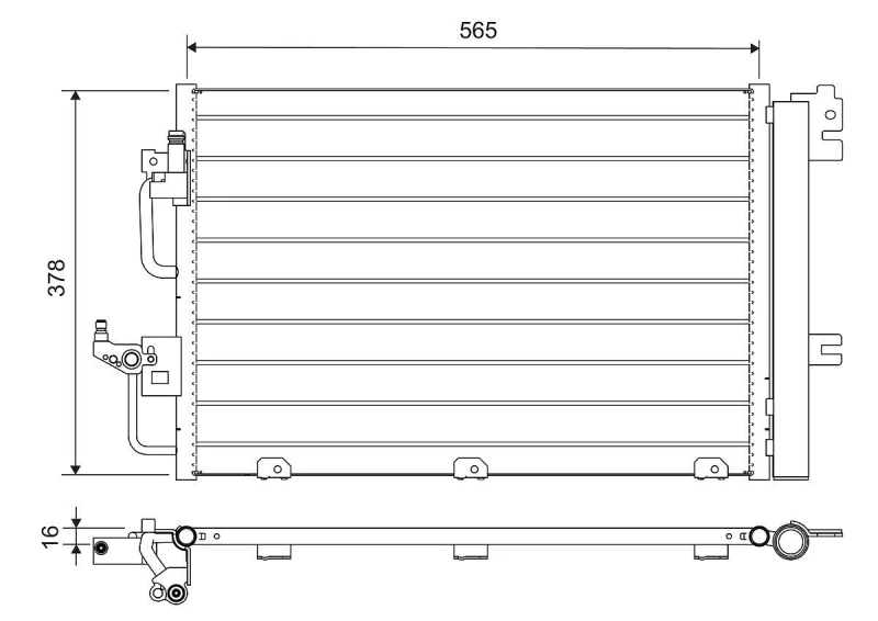 Image of Air conditioning condenser VALEO 812704