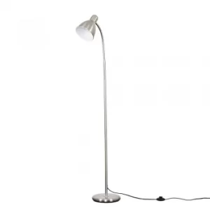 Image of Flexi Neck Floor Lamp in Brushed Chrome