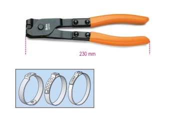 Image of Beta Tools 1473A Slotholder Pliers for OETIKER Collars 230mm 014730010