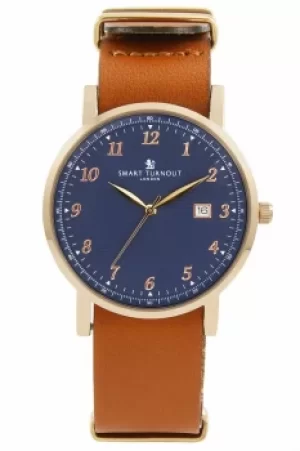 Image of Unisex Smart Turnout Savant with Tan Leather Strap Watch STH5/RN/56/W-TAN
