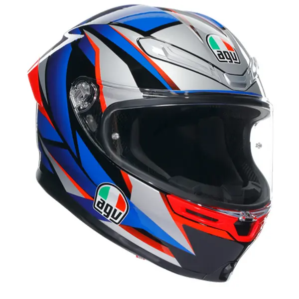 Image of AGV K6 S E2206 Mplk Slashcut Black Blue Red 015 Full Face Helmet Size S