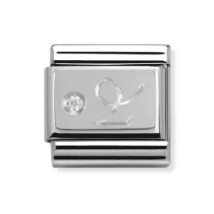 Image of Nomination Classic Silver & CZ Capricorn Charm