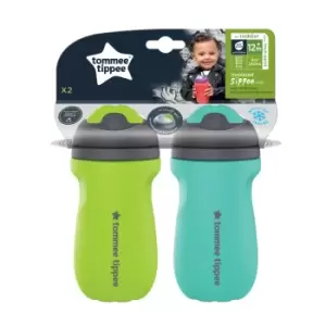 image of Tommee Tippee Sippee Insulated Bottles Green/Teal