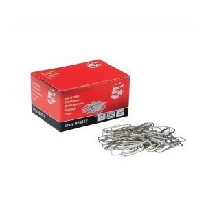 image of 5 Star Office Paperclips Metal Small 22mm Plain Pack 10x200