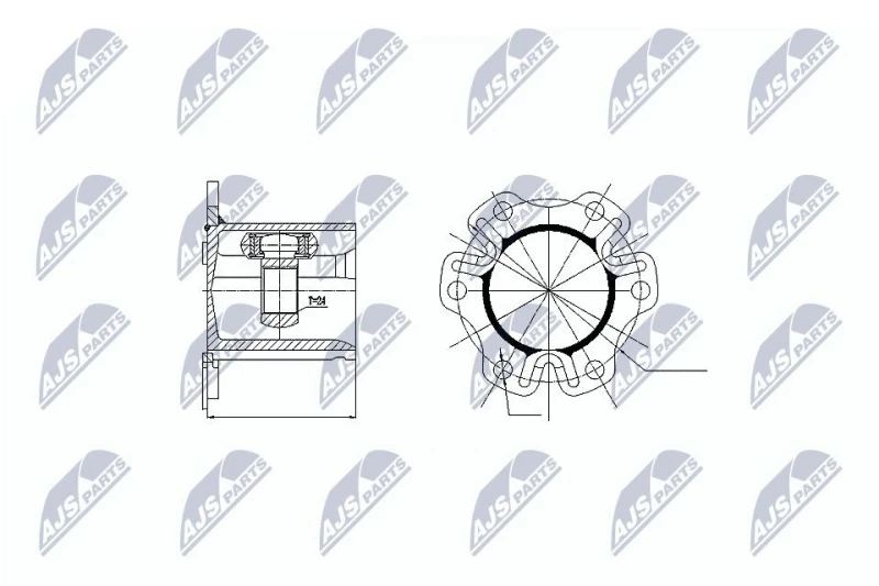 Image of NTY CV joint kit NTY NPW-AU-003