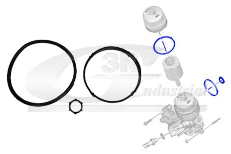 Image of 3RG Seal, oil filter 3RG 36208