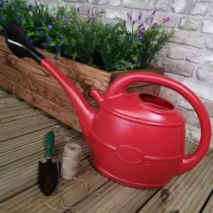 image of 10L Ward Garden Watering Can with Rose - Red