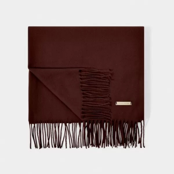 Image of Cacao Plain Blanket Scarf KLS520