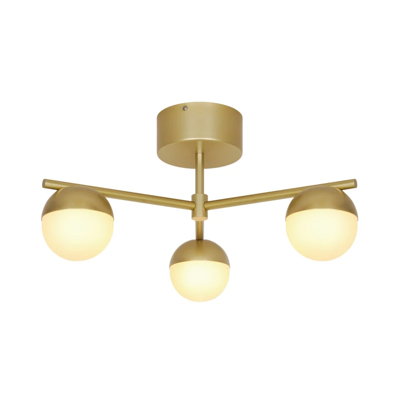 Image of Nordlux Contina Ceiling Light Gold Metal Hallway G9 Mains 10cm in Brown Brown Unisex