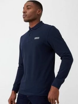 image of Barbour International Long Sleeve Polo Shirt - Navy