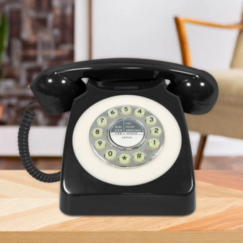 Image of Benross Retro Black Telephone 44520