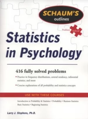Image of Statistics in psychology by Larry J Stephens