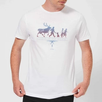 Image of Frozen 2 Believe In The Journey Mens T-Shirt - White - XS