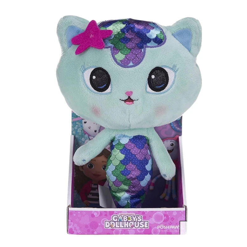 Image of UNIVERSAL DREAMWORKS Gabby's Dollhouse 10" Mercat Plush Soft Toy