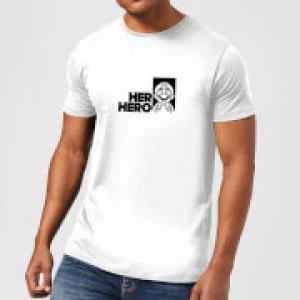 image of Super Mario Her Hero Mens T-Shirt - White - XL