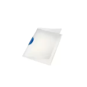 image of Colorclip Magic Polypropylene Translucent Cover and Clip 30 Sheet Capacity A4. Blue - Outer Carton of 6