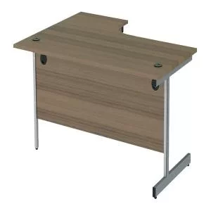 Jemini Radial Right Hand Cantilever Desk 1800x1200x730mm Dark