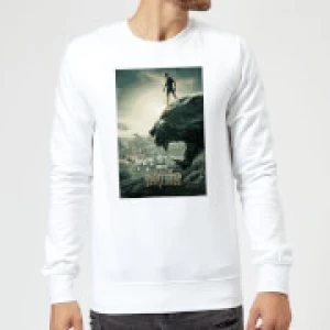 image of Black Panther Poster Sweatshirt - White