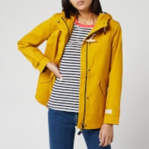 Joules Womens Coast Waterproof Jacket - Antique Gold - UK 16