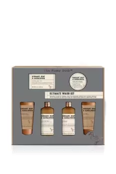 Image of The Fuzzy Duck Bergamot, Hemp & Sandalwood Mens Luxury Shower & Prep Gift Set