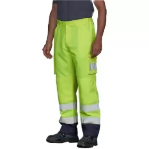 Image of PRO RTX High Visibility Mens Cargo Trousers (4XL L) (Yellow) - Yellow