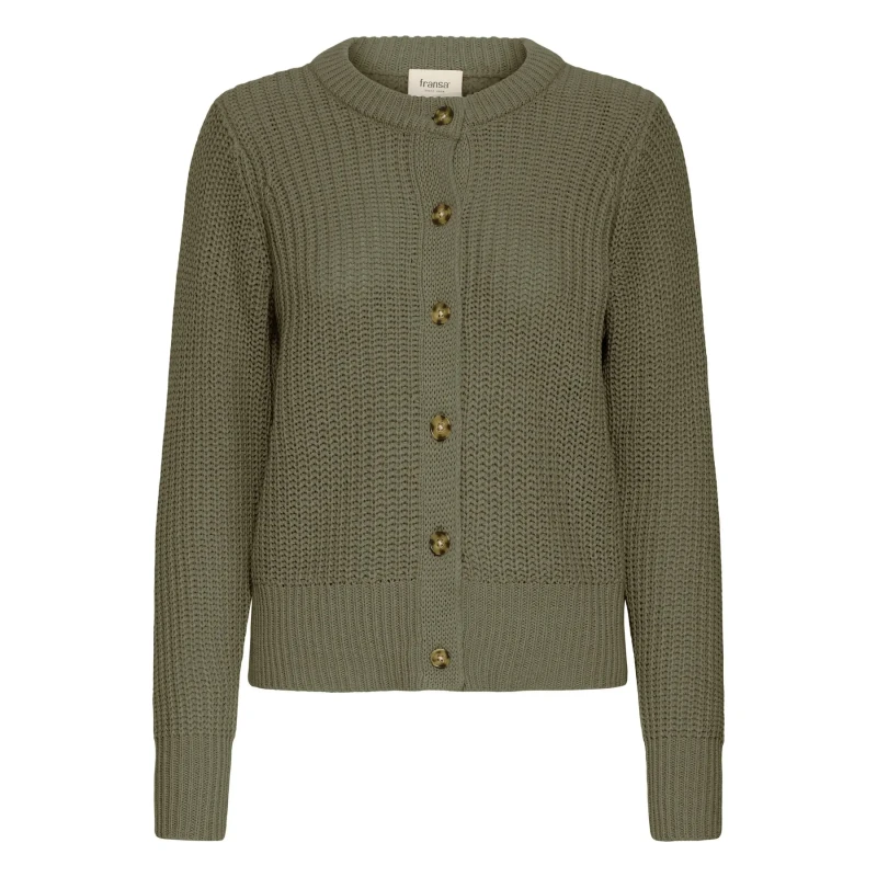 Image of fransa Womens cardigan fransa FRKamia 2 Vert Female L