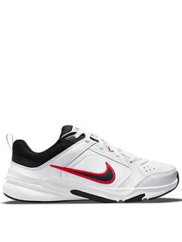 Image of Nike Defy All Day White University Red Unisex Sneakers Black DJ1196-101 42.5