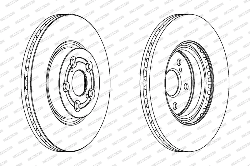 Image of Brake disc FERODO DDF1315C
