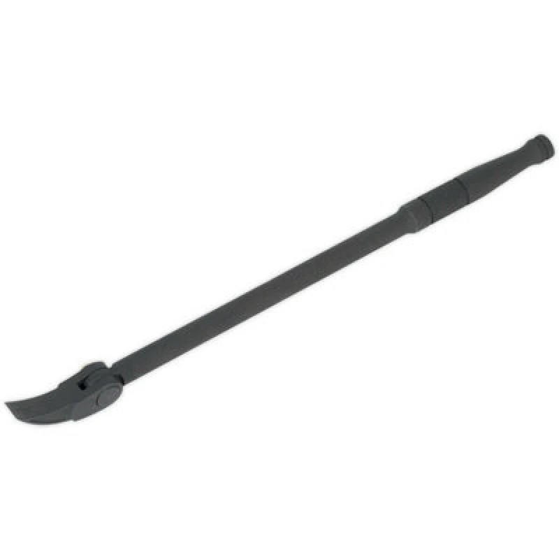 Image of Loops 380mm Curved Head Pry Bar - 180 Degree Adjustable Head - Locking Pry Lever Bar Multi