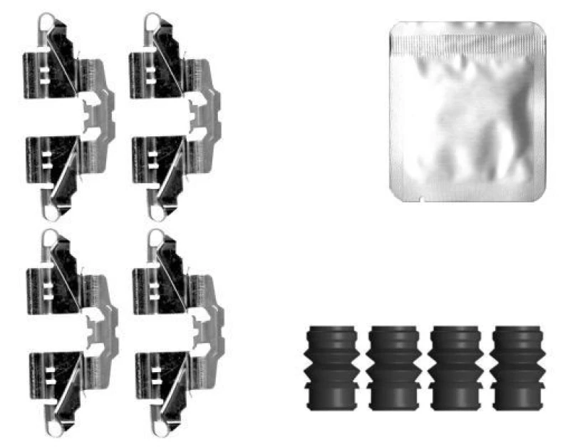 Image of Brake pad fitting kit TEXTAR 82560500