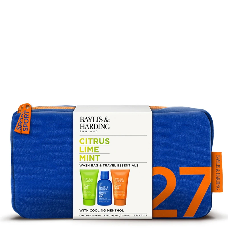 Image of Baylis and Harding and Harding Citrus Lime and Mint Wash Bag Gift Set - None None One Size