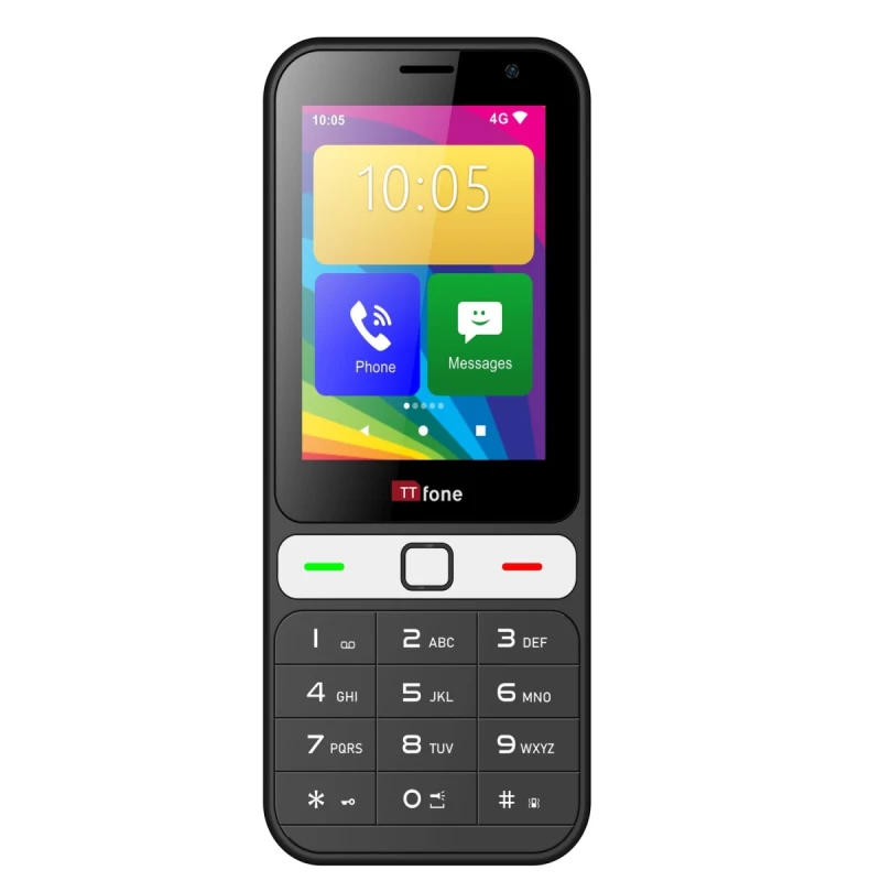 Image of TTfone TTfone TT280 - Keypad with touch display, compatible with Giffgaff SIM and includes a Dock charger.