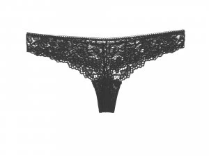 Image of DKNY Classic lace thong Black