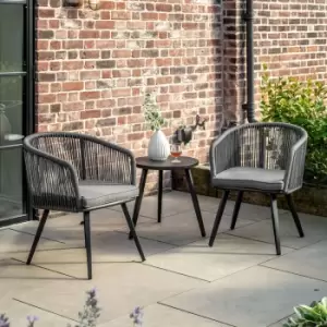 image of Gallery Outdoor Kenrick 2 Seater Bistro/Tea Set Grey