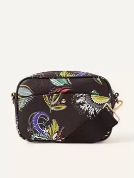 image of Accessorize Paisley Printed Camera Bag, Multi, Women