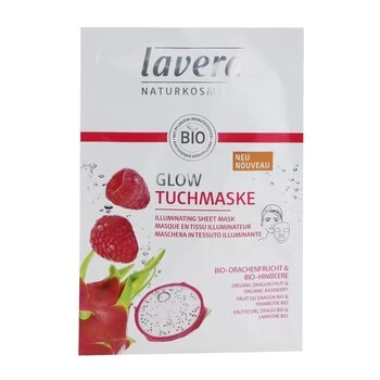 image of Lavera Sheet Mask - Illuminating (With Organic Dragon Fruit & Organic Raspberry) 1sheet