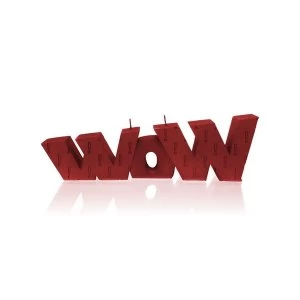 Image of Red WOW Sign Candle