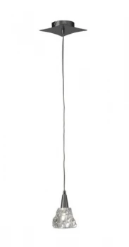 Image of Ceiling Pendant 1 Light G9, Satin Nickel