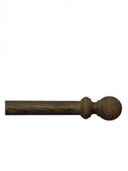 Image of CafÉ 35 Mm Ball Finial Wooden Curtain Pole