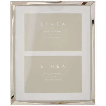 Image of Hotel Collection Twist nickel plated frame 4 x 6, 2 aperture - Silver